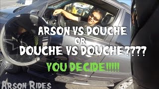MOTORCYCLE ROAD RAGE CHASE (Who's the Douche??)