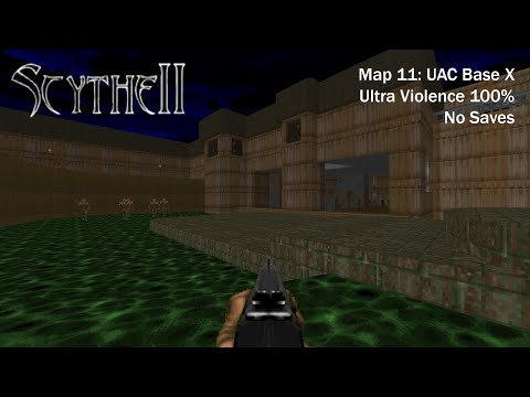 (Doom II) Scythe II: Map11: UAC Base X (UV 100%)
