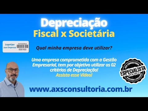 Depreciação Fiscal x Societária - sua empresa deve utilizar os 02 critérios! Consultoria Empresarial Passivo Bancário Ativo Imobilizado Ativo Fixo Depreciação Fiscal x Societária - sua empresa deve utilizar os 02 critérios! Avaliação Patrimonial Inventario Patrimonial Controle Patrimonial Controle Ativo