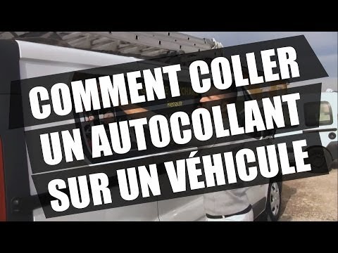 comment appliquer autocollant voiture