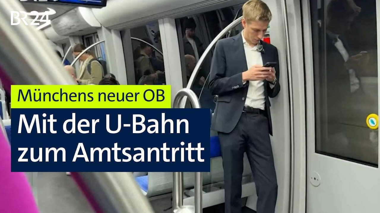 Erster Arbeitstag des neuen OB in München: Dominik Krauses Dienstantritt | Abendschau | BR24