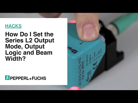 How To: How Do I Set the Series L2 Output Mode, Output Logic and Beam Width?
