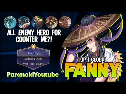 Counter Me?! Just Try Dude! PαrαnoidYoutube Top 1 Global Fanny ~ Mobile Legends