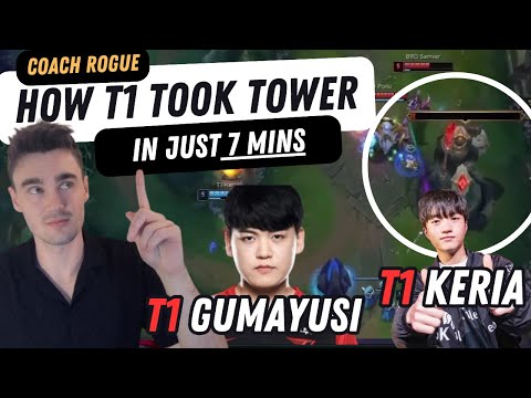 Here's EXACTLY How T1 Took a Tower In ONLY 7 Minutes - Game analysis from a PRO