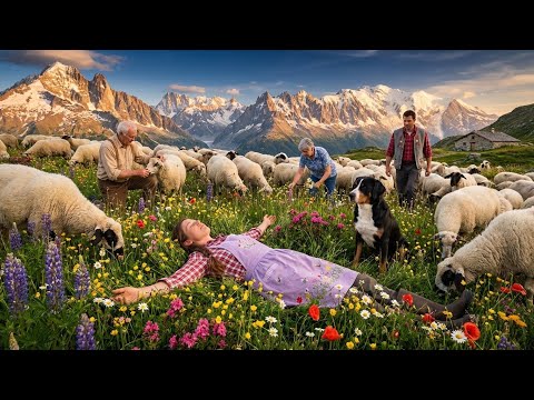 Swiss Mountain Shepherd Life - Peaceful Alpine Farm Day