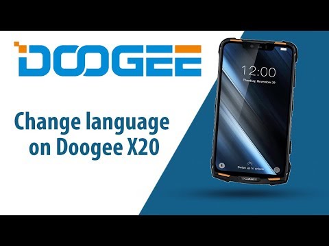 How to change language on Doogee X20?