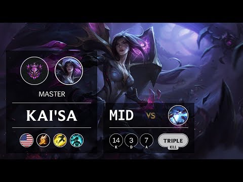 Kai'Sa Mid vs Xerath - NA Master Patch 9.6