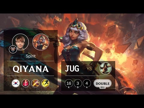Qiyana Jungle vs Nidalee - KR Challenger Patch 9.20