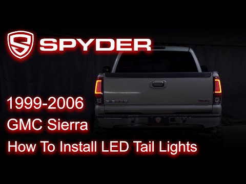 Spyder Auto Installation: 1999-2006 GMC Sierra LED Tail lights