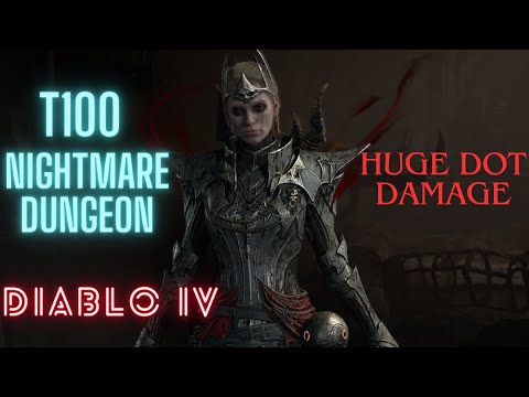 Diablo 4 - INFINIMIST NECRO IS HUGE ! T100 Nightmare Dungeon clear !