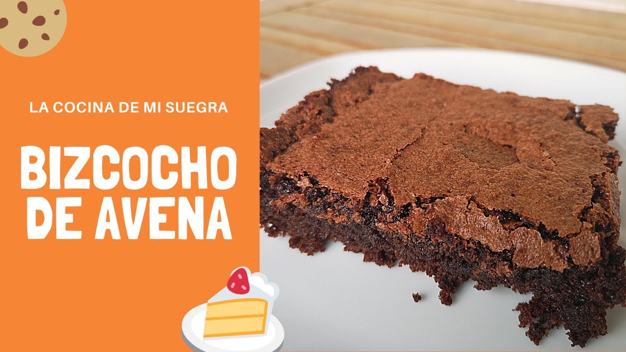BIZCOCHO DE AVENA CON CHOCOLATE 🍜