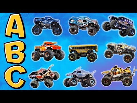 ABCs with Monster Trucks | Learn your Letters with Big Wheels!