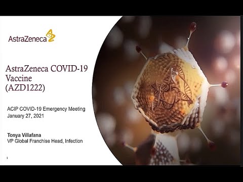 January 27, 2021 ACIP Meeting - Welcome & AstraZeneca COVID-19 vaccine