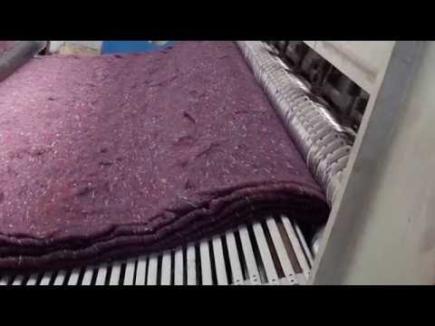 Non woven felt making needle punching machine