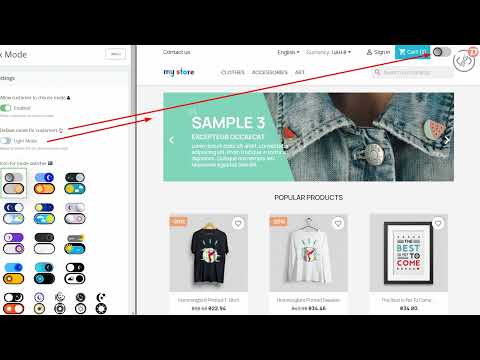 Dark mode for any Prestashop theme and BackOffice Prestashop module by IDNK Soft