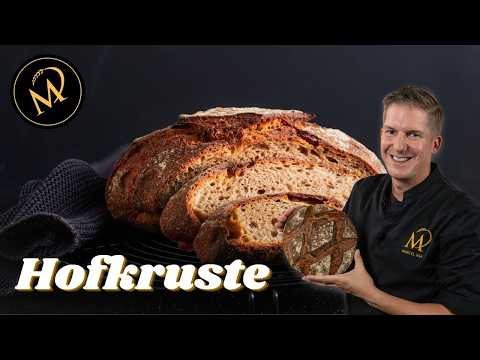 Hofkruste – Rustikales Bauernbrot ganz ohne Kneten | Sauerteigbrot ohne Knetmaschine 🥖