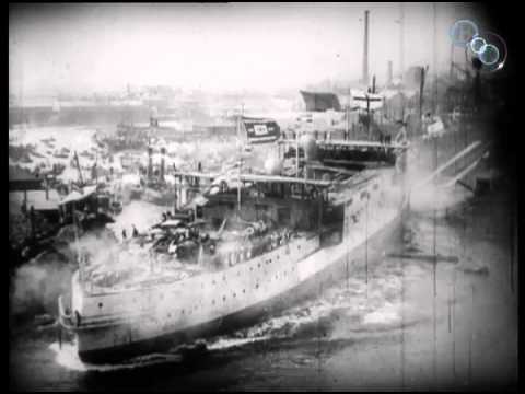 Launch of HMS Albion at Blackwall (1898)