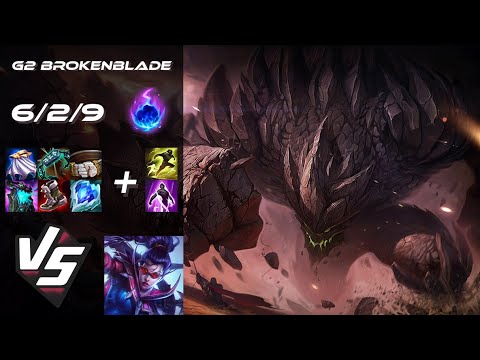 G2 Esports BrokenBlade TOP Malphite vs Vayne - EU Challenger Patch 26.3