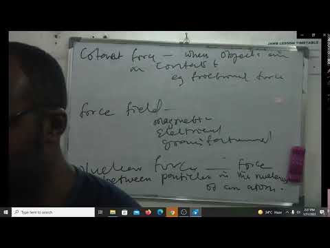 JAMB, WAEC LESSON 2022, Physics, Units, Measurement, Motion, Equation of Motion, Force