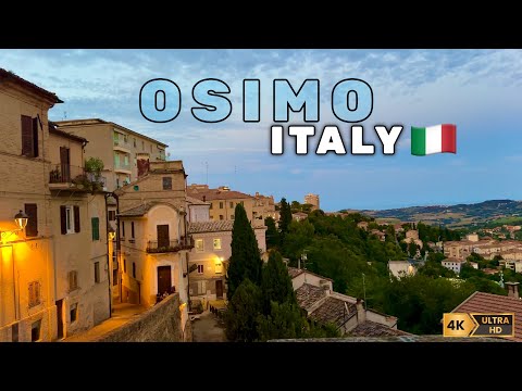 Osimo, Italy, 4k, Walking Tour,  Attractive Town for Visite