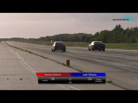 Kenne Koltsov - Audi 90 vs Jaak Sillaots - Dodge Challenger. Dragrace@EDRAfinals2019