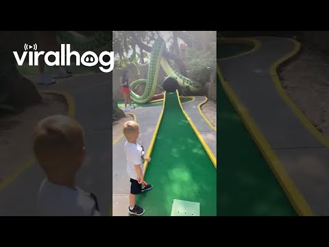 Casually Crazy Miniature Golf Hole-In-One || ViralHog