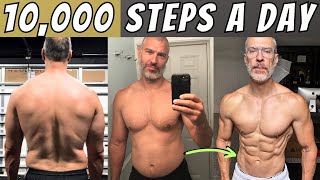 10% body fat with 10,000 Steps Per Day | Surprising Results