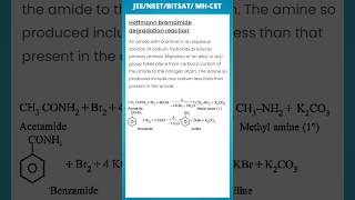 Hoffmann bromamide degradation reaction | 12th | JEE | NEET | BITSAT | MH-CET