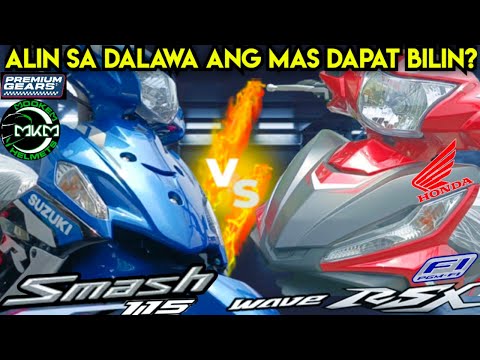 Suzuki Smash 115 vs Honda Wave RSX FI (Comparison Review) + Price Update ft. K-Servico Antipolo