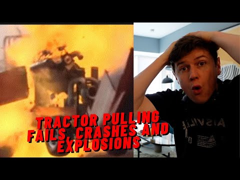 FIRST TIME WATCHING TRACTOR PULLING FAILS, CRASHES AND EXPLOSIONS