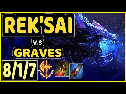 DOUBTFULL (REK'SAI) vs GRAVES - 8/1/7 KDA JUNGLE GAMEPLAY - NA Ranked MASTER