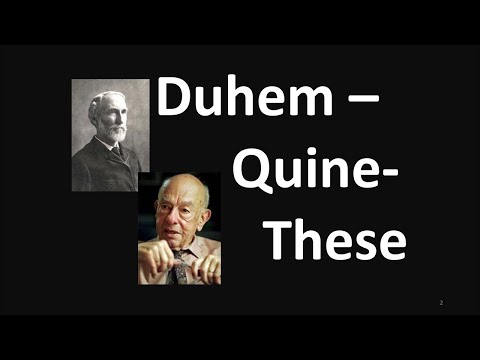 4d - Erkenntnistheorie (2020) - Die  Duhem-Quine-These