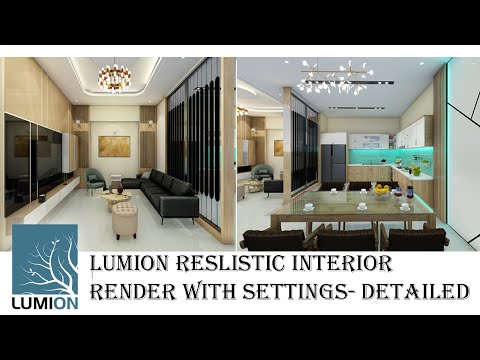 SKETCHUP TO LUMION INTERIOR RENDER  TUTORIAL- 6 ||INTERIOR RENDER SETTINGS REALISTIC || ARCHITECTURE