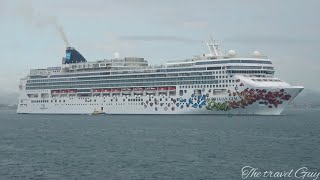 (4K) Norwegian Gem Departure from Port of San Juan under Heavy Rain! 