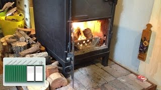 Shipping Container House - Log burning safe flue and insulation
