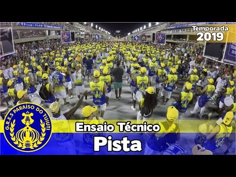 Paraíso do Tuiuti 2019 - Bateria no ensaio técnico (Pista) - Apoteose ao vivo - #ET19