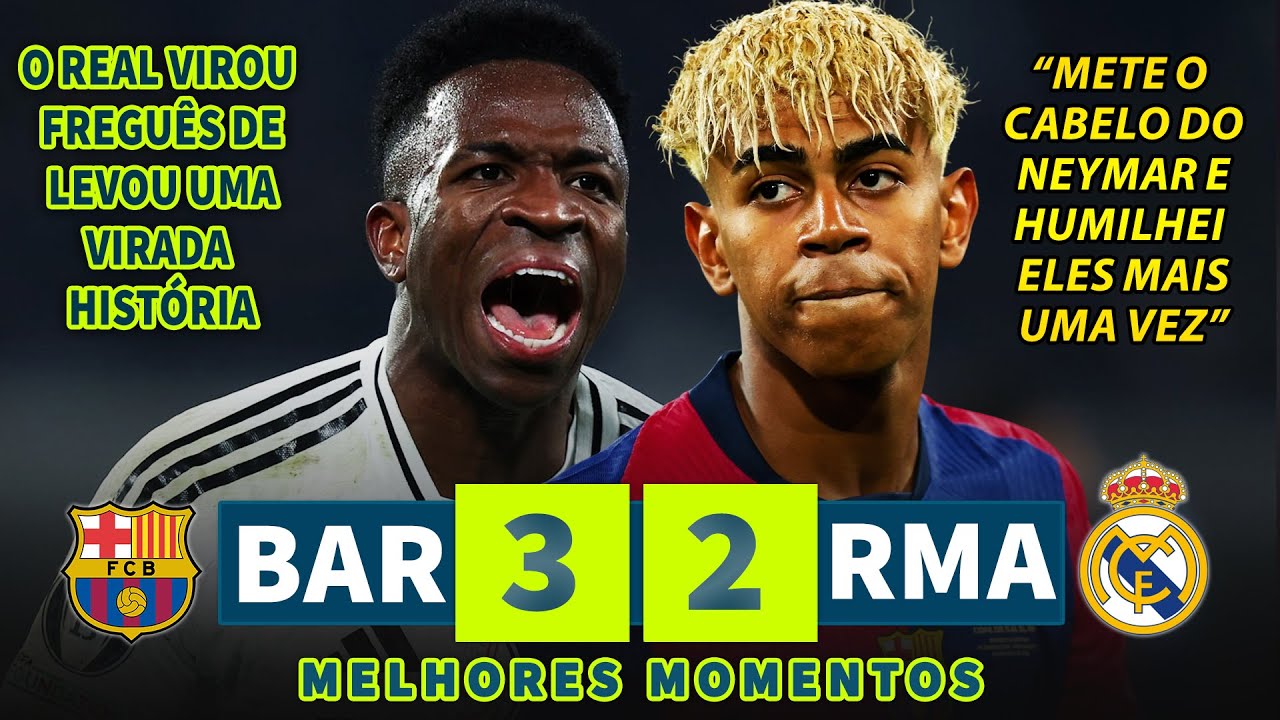 VIRADA ÉPICA DO MAIOR TIME DO MUNDO! COM CABELINHO HALA NEYMAR Y4M4L DESTRUIU E HUMILHOU