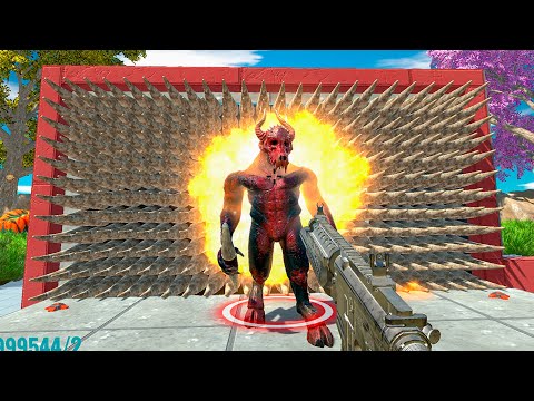 🔥FPS AVATAR GUNS vs ALL UNITS + MINES + SPIKES - Animal Revolt Battle Simulator