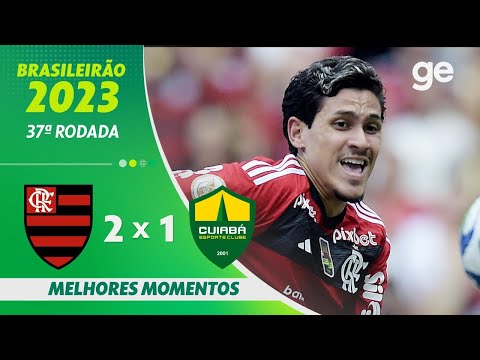 Gols e lances de Flamengo x Cuiabá