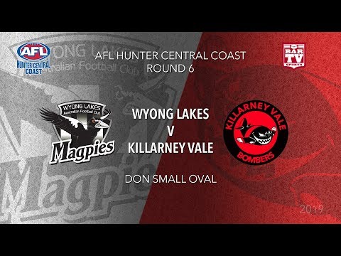 2019 AFLHCC - Black Diamond Cup - Round 6 - Wyong Lakes Magpies v Killarney Vale Bombers