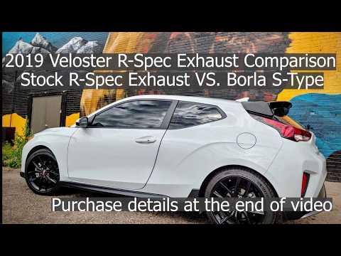 2019 Veloster Borla S-Type vs Stock Exhaust Comparison