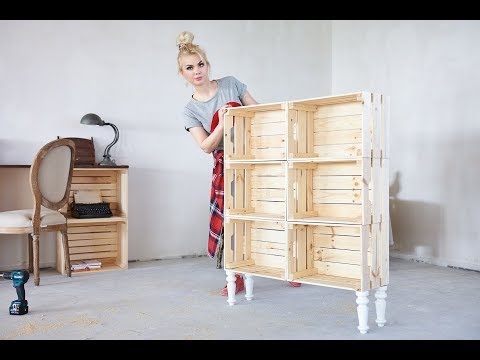 Jak zrobić komodę ze skrzynek?