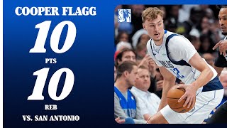 Cooper Flagg (10 PTS 10 REB) vs. San Antonio Spurs | October 22, 2025