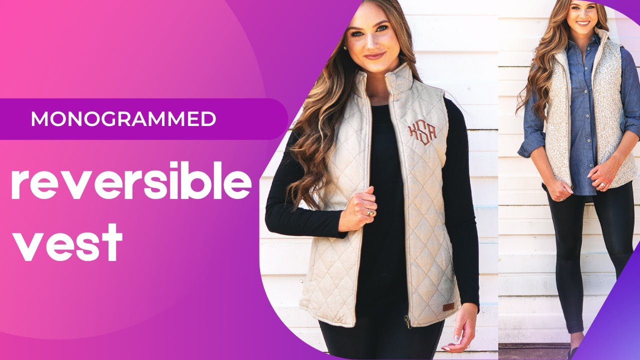 Monogrammed Reversible Vest