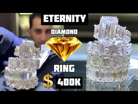 HOW many KARATS for this INSANE $400K Eternity DIAMOND Ring?