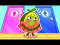 Which Restroom Should Avocado Baby Go to? Potty Training || Funny Stories for Kids by Pit & Penny 🥑