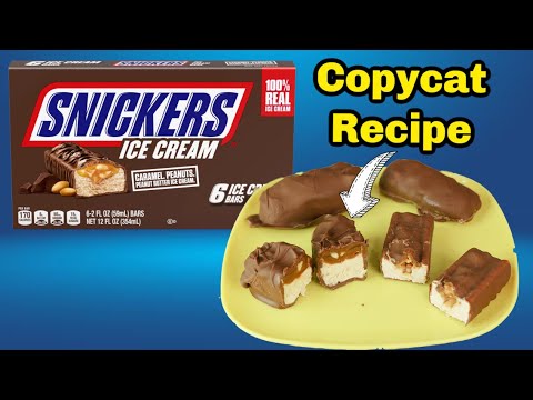 Homemade Snickers Ice Cream Bars: The Ultimate Dessert hack!