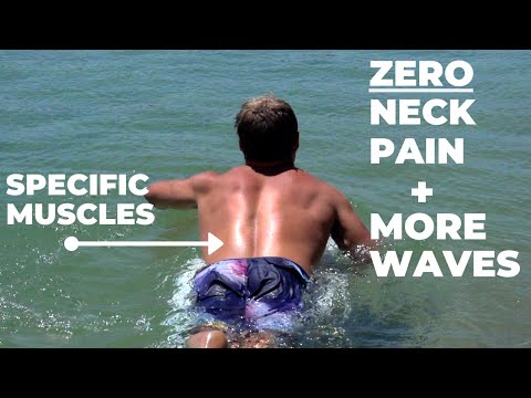PADDLE YOUR SURFBOARD LONGER & FASTER without neck pain | Paddle Like A Pro Surfing