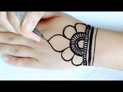 Easy Henna Design For Eid || Arabic Henna Design || Mehndi Design for Beginners