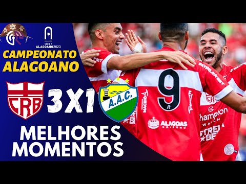 CRB VENCE CORURIPE E AVANÇA À FINAL DO ALAGOANO. CRB 3 X 1 CORURIPE